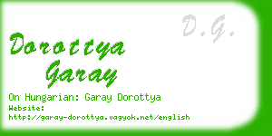 dorottya garay business card